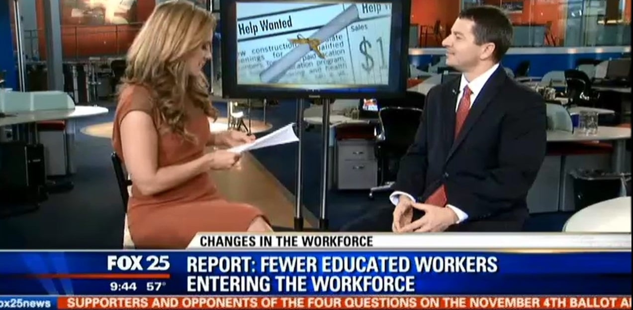 Dan Fantasia on Fox 25 News talks about changes in the job market for college graduates