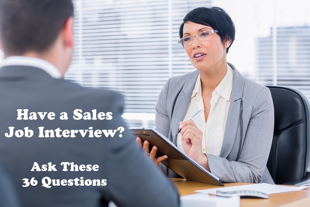 Job interview for sales position