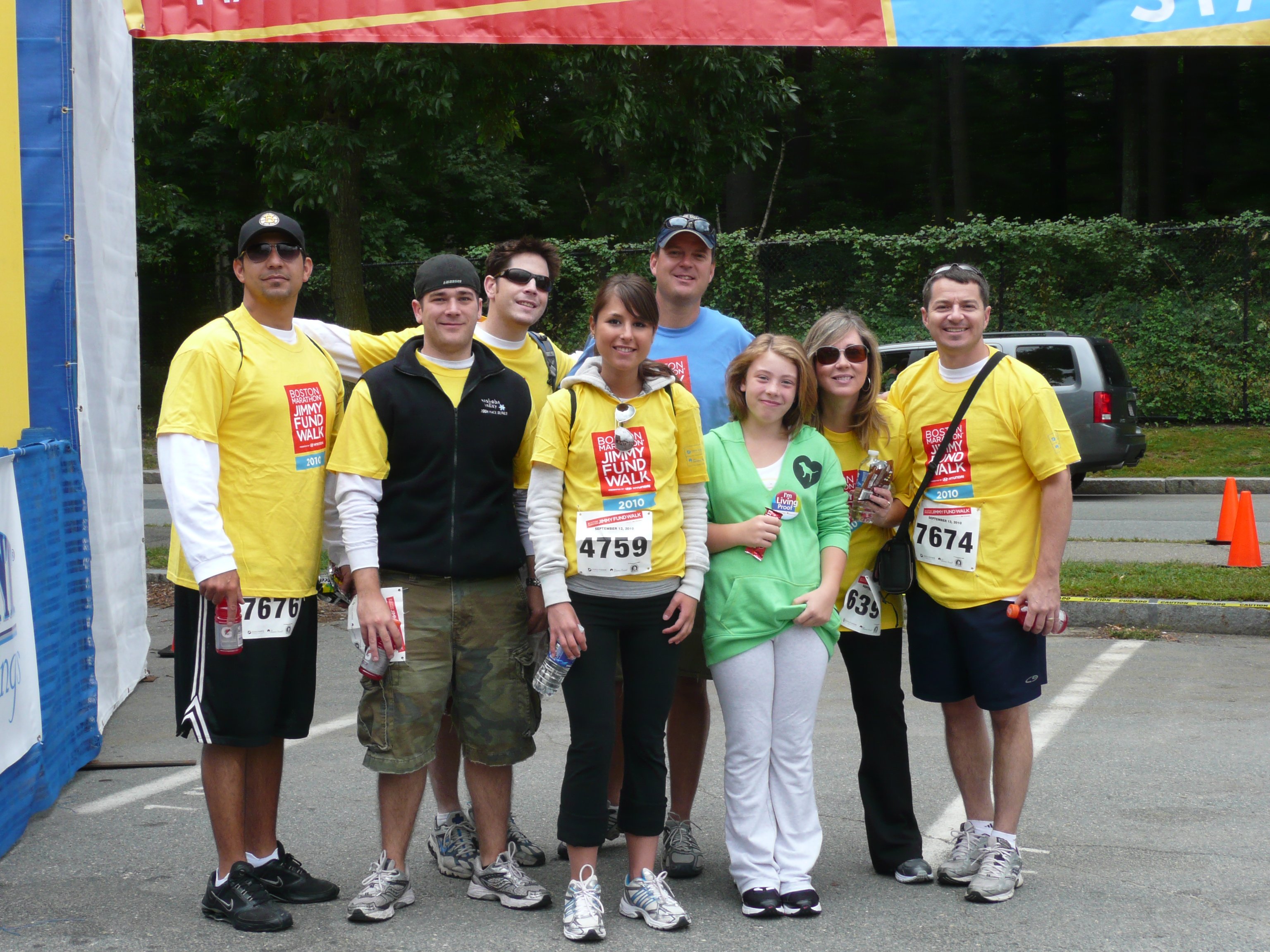 Treeline does the Boston Marathon Jimmy Fund Walk in 2010
