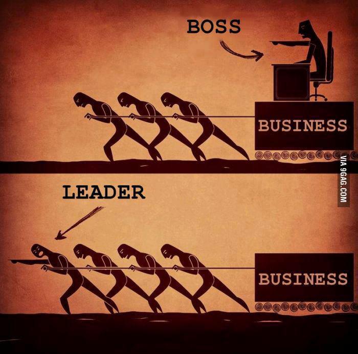 The difference between a boss and a leader