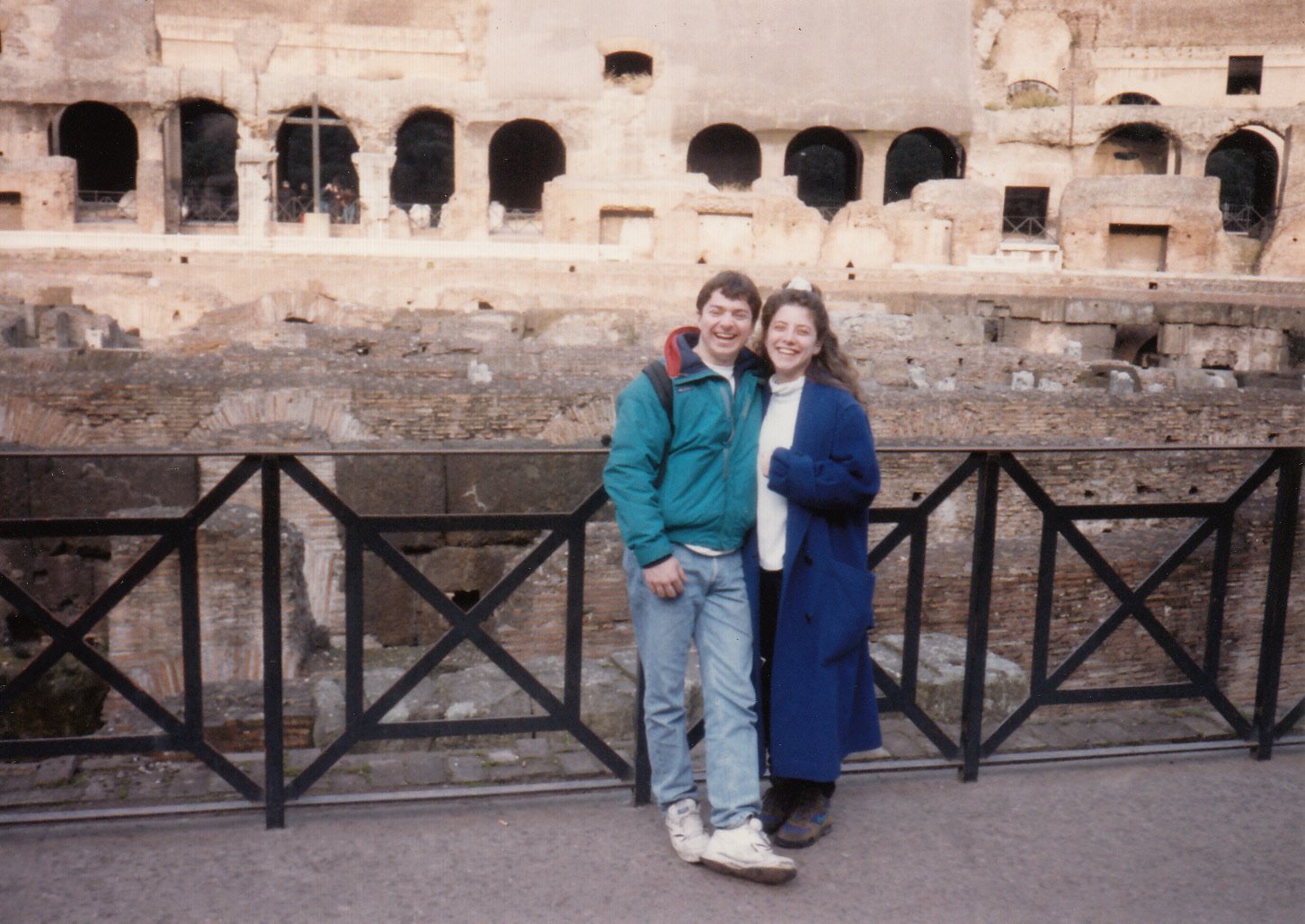 Dan Fantasia and his HS sweetheart and wife in Rome